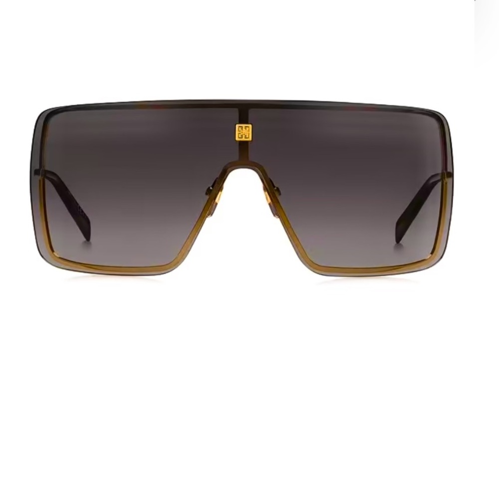 Givenchy 99mm Brown Gradient Shield Sunglasses Un… - image 3